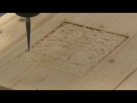 Milling a 3D bas-relief model with 3 different types of CNC bits